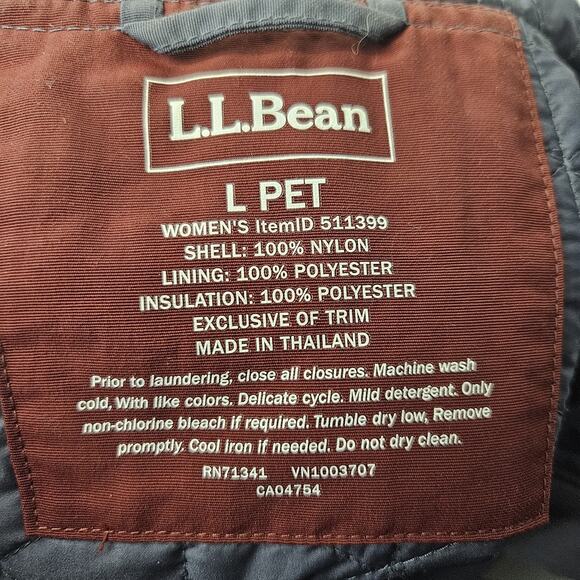 LL Bean Mountain Classic Anorak Jacket Large Petite Colorblock Aztec Windbreaker - Picture 7 of 7